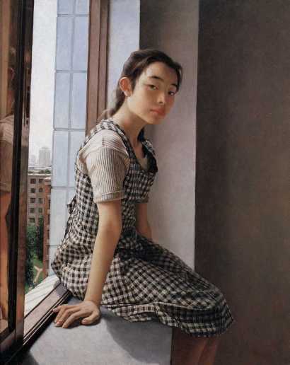 翁伟 1997年作 邻家女孩